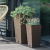 Prosperplast Vazonas FURU SQUARE ECO WOOD - NATURO FSC MIX