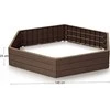 Prosperplast Paaukštinta lysvė Base Woody 148x129x25cm plastikinė/ruda