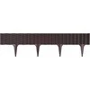 Prosperplast Dekoratyvinė tvorelė L390cm H18.6cm/5vnt. plastikinė/tamsiai ruda