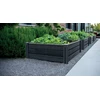PROSPERPLAST DARŽO DĖŽĖ-SODO RABATĖ BASE PLANET 61,8×61,8x46cm ANTRACITO SPALVOS