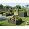 PROSPERPLAST DARŽO DĖŽĖ-SODO RABATĖ BASE PLANET 61,8×61,8x46cm ANTRACITO SPALVOS
