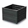 PROSPERPLAST DARŽO DĖŽĖ-SODO RABATĖ BASE PLANET 61,8×61,8x46cm ANTRACITO SPALVOS