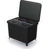 Prosperplast KEDEN SYSTEMA WASTE BIN 4x10L - Juodas RECYCLING | Sourcing