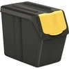 Prosperplast šiukšlių dėžė juodai rūšiuoti (225)