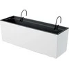 Prosperplast Urbi Case DUC600W gėlių vazonas su kabliukais, baltas