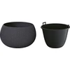 Prosperplast Gėlių vazonas, antracito spalvos, DKSP370-S433