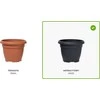Prosperplast Vazonas TERRA DCE45 Antracitas