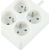 ProXtend 4-WAY POWER STRIP: Baltas -