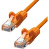 ProXtend Patchcord Cat.5e, U/UTP, PVC, AWG 26, CCA, oranžinė, 0.25m (V-5UTP-0025O)