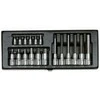 Proxxon Šešiakampių lizdų šešiakampių lizdų rinkinys 1/4 "1/2" H2-H14 trumpas ir ilgas 18vnt. (PR23100)