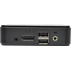 „Eaton Tripp Lite“ serijos 2 prievadų „DisplayPort 1.2“ KVM komutatorius, bendrinamas per USB, 4K x2K, 3840 x 2160 – KVM / garso / USB komutatorius – 2 x KVM / garso / USB – 1 vietinis vartotojas – darbalaukio versija