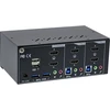 „InLine® KVM“ darbalaukio komutatorius, 2 prievadų, dviejų monitorių, HDMI 2.0, 4K, USB 3.0, garsas
