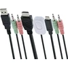 Przełącznik InLine® KVM Switch, 2-port, USB-C + HDMI to HDMI, 4K, with audio, integrated cable