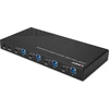 KVM Switch - LINDY 4 Prievadų HDMI 4K60, USB 3.0 ir Garso KVM Switch, Juodas