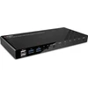KVM Switch - LINDY 4 Prievadų HDMI 4K60, USB 3.0 ir Garso KVM Switch, Juodas