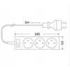 Rum-Lux Ilgintuvas PM/3-3-3M+W 3x1,5 Baltas Rum-Lux