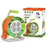 Prailginimo laidas SUVIJAMAS ACAR PZ-4Z/OTM H05VV-F 3Gx1.0 15M SU APSAUGINIU KONTAKTU ORANŽINIS M01897