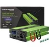 QOLTEC 51942 grynos sinusinės bangos keitiklis, monolitas / akumuliatoriaus įkroviklis / UPS / 1000 W / 2000 W / 12 V iki 230 V / LCD