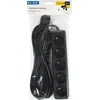 Blow PR-570P 5 lizdų maitinimo prailginimo kabelis su įžeminimu 5 m juodas 3x1.5 mm