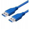 USB kabelis USB-A - USB-A 1,8 m juodas (USB3.0-WW/1.8M)