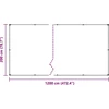 Skaidrus brezentas su ąselėmis 2x12 m PVC