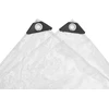 Skaidrus brezentas su ąselėmis 4x6 m PVC