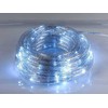 PS Dekoratyvinė virvelė 100 LED su blizgučiais, sidabrine, šaltai balta šviesa