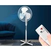 Ventiliatorius LTC PS pastatomas ventiliatorius, 16 colių, 50 W, 3 režimai, nuotolinio valdymo pultas, baltas, aukštos kokybės