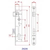 PSG 63.210 L/P skląsčio spyna H220/90 - įleidžiamoji, kairė/dešinė