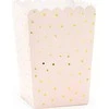 Party Deco Dėžutės popcorn "Dots" 6 vnt 7*7*12,5cm