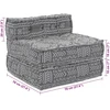 Modulinė sofa Audinys Šviesiai pilka 70 x 70 x 56 cm