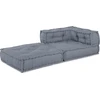 Modulinė kampinė sofa Pilka 70 x 70 x 56 cm audinys