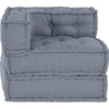 Modulinė kampinė sofa Pilka 70 x 70 x 56 cm audinys