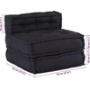 Modulinė sofa, antracito spalvos, 70x70x54 cm, audinys