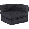 Modulinė sofa, antracito spalvos, 70x70x54 cm, audinys