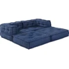 Modulinė sofa 2 vnt. Audinys Indigo 140 x 70 x 56 cm