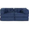 Modulinė sofa 2 vnt. Audinys Indigo 140 x 70 x 56 cm
