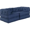 Modulinė sofa 2 vnt. Audinys Indigo 140 x 70 x 56 cm