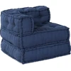 Modulinė sofa 2 vnt. Audinys Indigo 140 x 70 x 56 cm