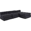 Modulinė sofa 4 pcs Antracitas audinys