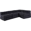 Modulinė sofa 4 pcs Antracitas audinys