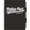 Pukka Project Book Juodas A4/100K grotelės juoda (3 vnt.)