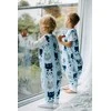 PULP BAMBOO Baby miegmaišis su 2 TOG kojinėmis - Mėlyna Cats - nuo 0,6 m iki 2,5 m