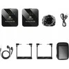 Puluz mikrofonas, belaidis Bluetooth mikrofonas, 3,5 mm Trs Trs, skirtas telefono kamerai, kamerai / Pu3153b