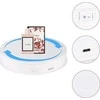 Puluz 30 cm USB elektrinis besisukantis patefonas baltas