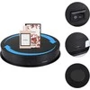 Puluz 30 cm USB elektrinis besisukantis patefonas juodas
