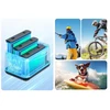 Puluz USB įkroviklis 3 įkraunamoms baterijoms, skirtoms „Insta360 X5“ / „Insta 360 X 5“ / „Amagisn“ / Tbd06060566 / Pf12