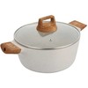 Puodas MARMURKOWY 28cm Z POKRYWĄ BERGNER BG-30643 NATURALLY