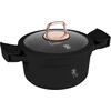 Puodas Z POWŁOKĄ TYTANOWĄ 2.8L 20CM BERLINGER HAUS Juodas ROSE BH-1456