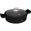WOK Puodas NISKI Z POWŁOKĄ TYTANOWĄ 4.2L 28CM BERLINGER HAUS Juodas ROSE BH-1455